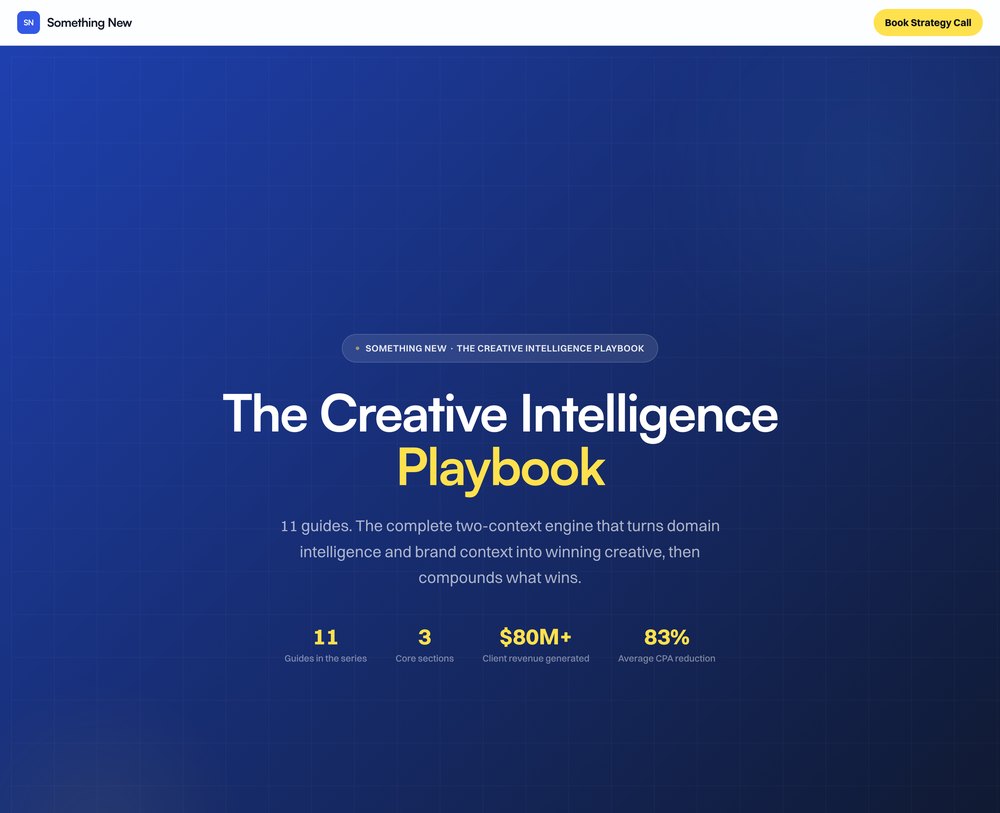 The Creative Intelligence Playbook
